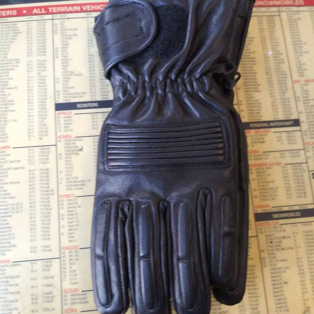 Biker Leather insulated Gloves